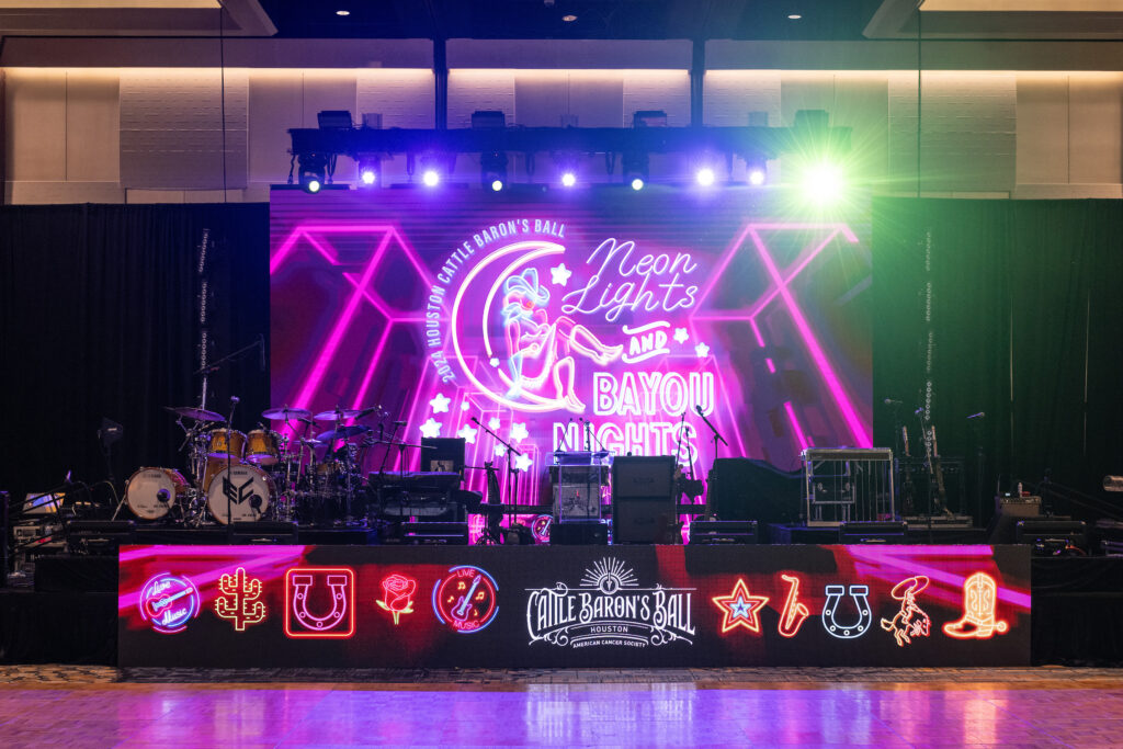 The electric Houston Cattle Baron's Ball 2024 stage. (Photo by Wilson Parrish) 