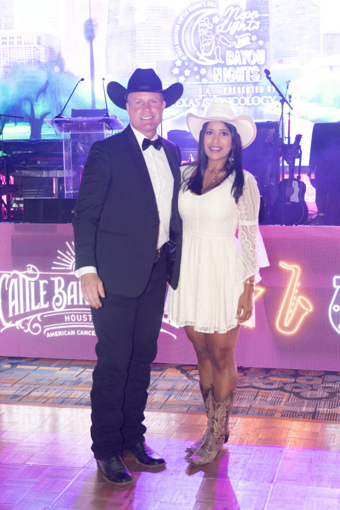 Casidy & Patricia Welch at the Houston Baron's Cattle Ball. (Photo by Wilson Parrish)
