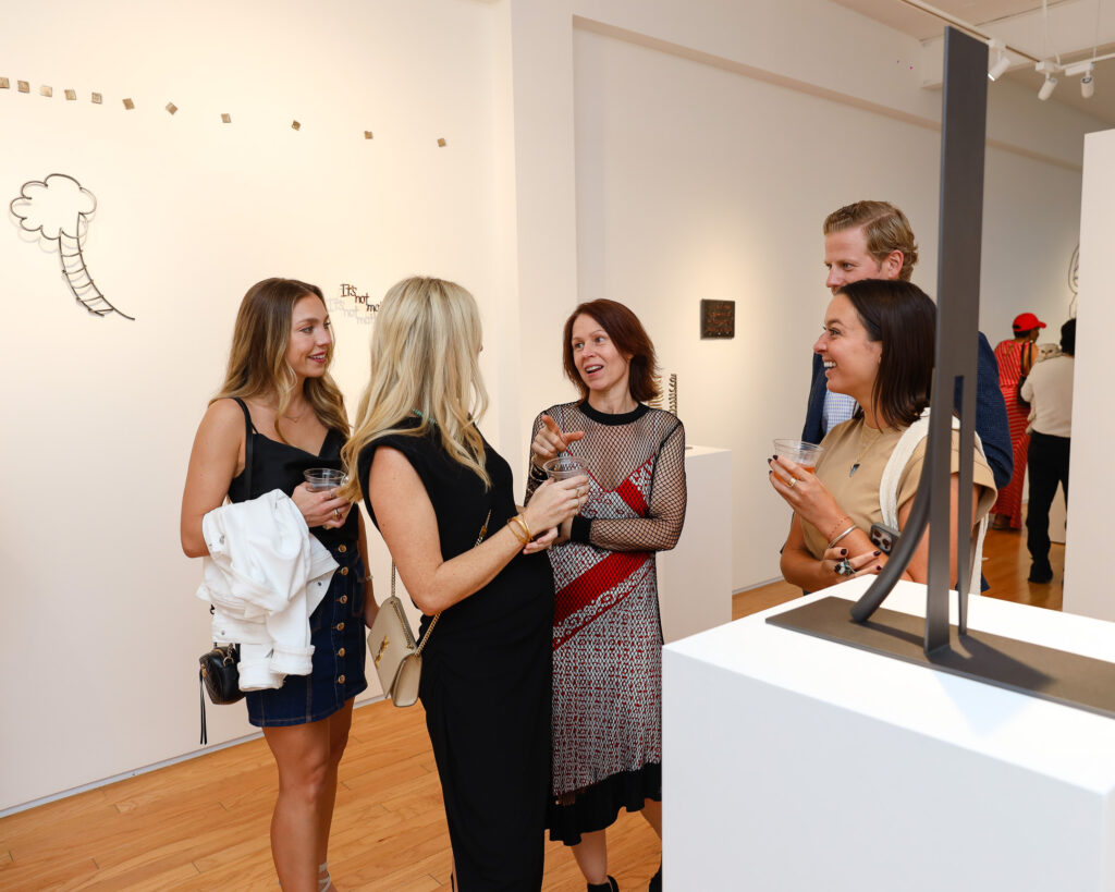 Opening night of "Lost and Found" exhibition featuring sculptures by Tara Conley at ELLIO Fine Art. (Photo by Ken Eke)