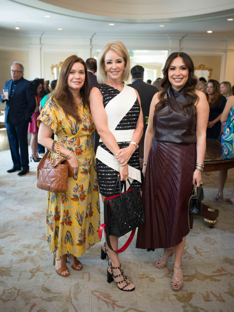 Esmeralda De la Cruz, Lorena Gomez, Vicky Dominguez at the El Centro de Corazón luncheon. (Photo by Daniel Ortiz)