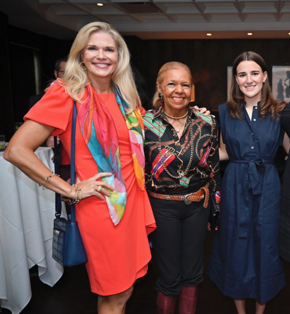 Amy Pierce, Dr. Yvonne Cormier, Ana Torras at the generations of philanthropy fall fête at Steak 48. (Photo by Alex Montoya)