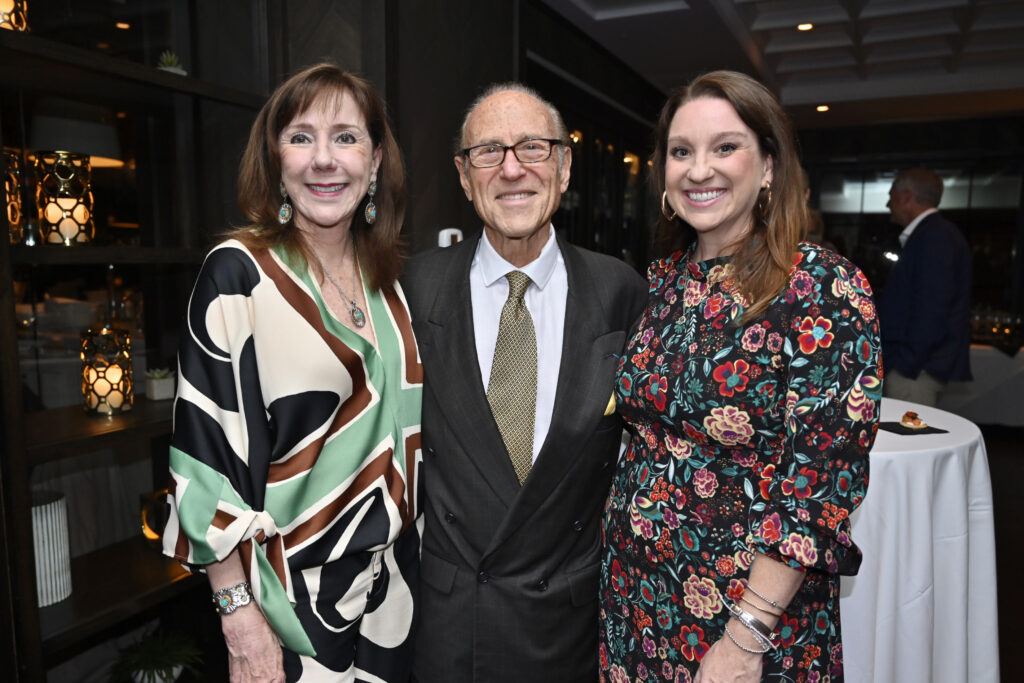 Elizabeth Stein, Robert Sakowitz, Laura Stein  at the generations of philanthropy fall fête at Steak 48. (Photo by Alex Montoya)