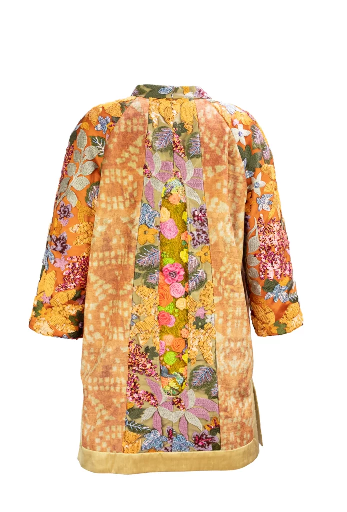 SuKaz jackets are one-of-a-kind, with each featuring a handmade, custom art piece as part of the construction. (Photo courtesy of SuKaz)