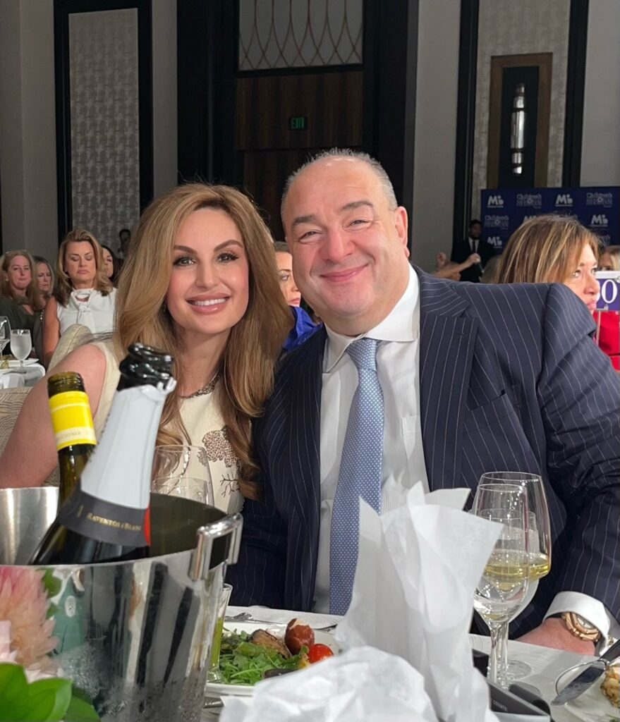 Brigitte & Bashar Kalai at the PaperCity Philanthropy in Fashion Best Dressed luncheon. 