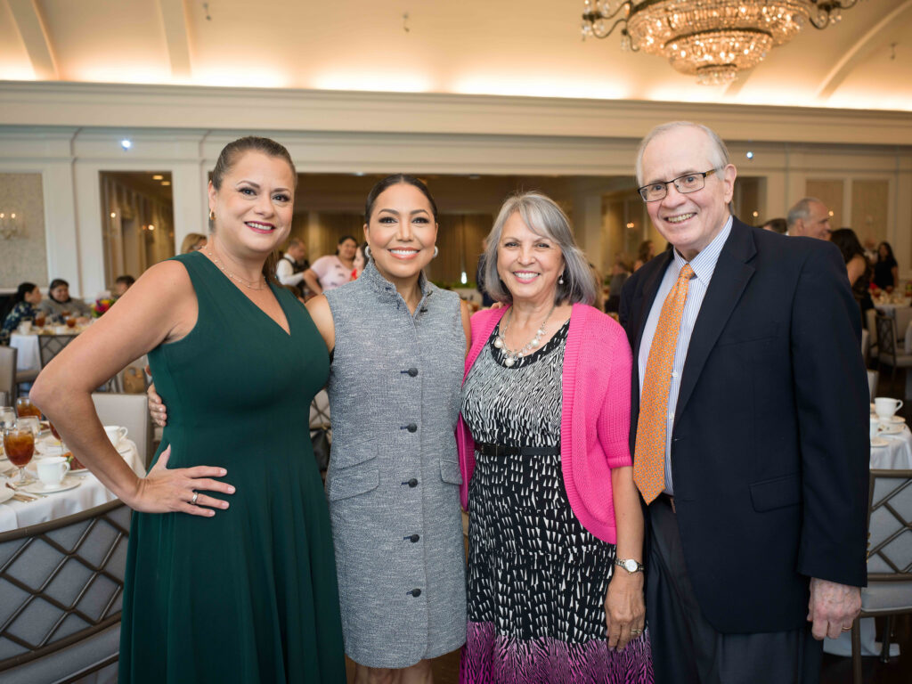 Marcie Mir, Stephanie Ramos, Beckie & Gasper Mir at the El Centro de Corazón luncheon. (Photo by Daniel Ortiz)