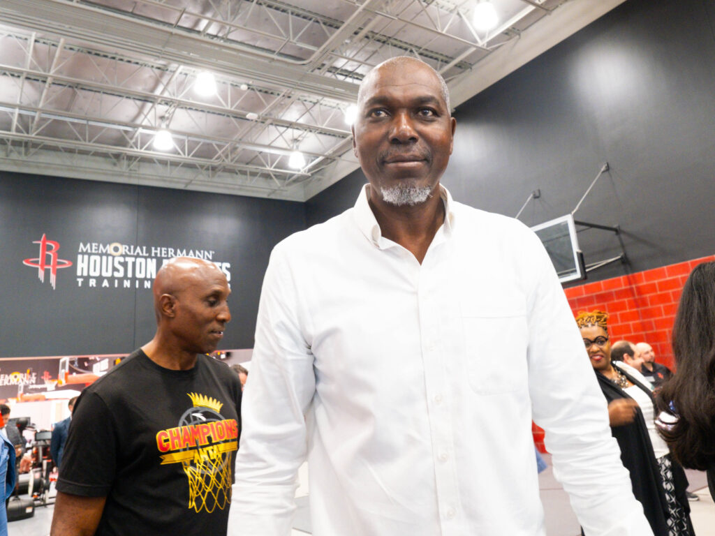 Hakeem Olajuwon remains a giant part of this Houston Rockets franchise under Tilman Fertitta and a giant part of the University of Houston. (Photo by F. Carter Smith)