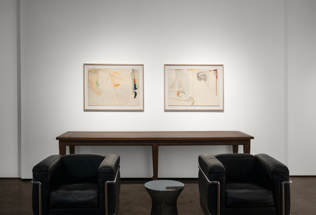 An installation view of "Stephen Greene: Biographs and Recollections, 1967-1974," which is currently on view at Moody Gallery through October 26, 2024. (Courtesy Moody Gallery, Houston)