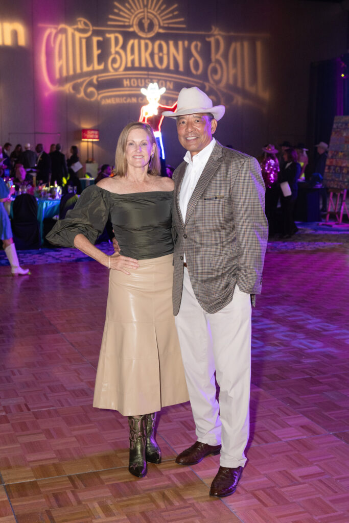 Stephanie & Frank Tsuru at the Houston Cattle Baron's Ball. (Photo by Wilson Parrish)