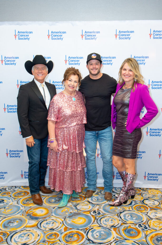 Stephen Toups, Robin Klaes, Easton Corbin, Janette Marx at the Houston Cattle Baron's Ball. (Photo by Jacob Power)