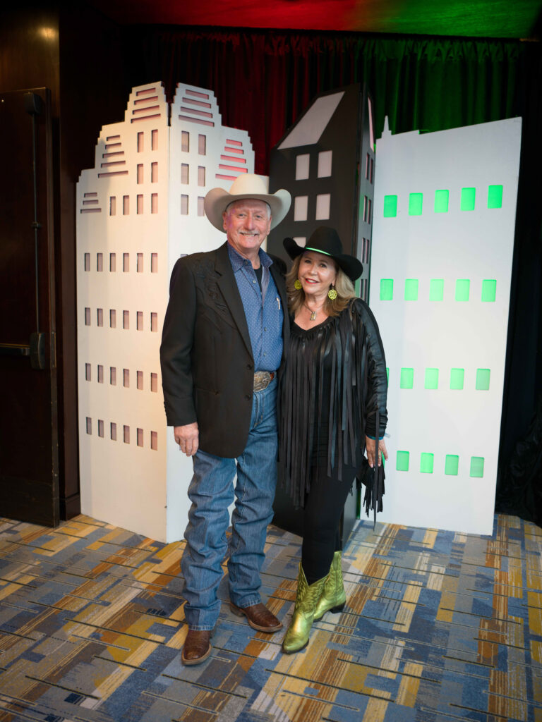Thomas Roberts & Cyndy Garza Roberts at the Houston Cattle Baron's ball. (Photo by Daniel Ortiz)