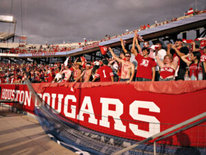 University of Houston's student section could set another attendance record with Texas Tech in town. (Photo by F. Carter Smith)