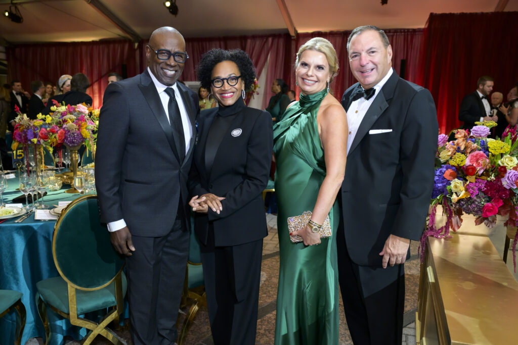 Gerald & Anita Smith, Valerie & Tracy Dieterich at Houston Grand Opera's opening night and dinner celebration (Photo by Michelle Watson)