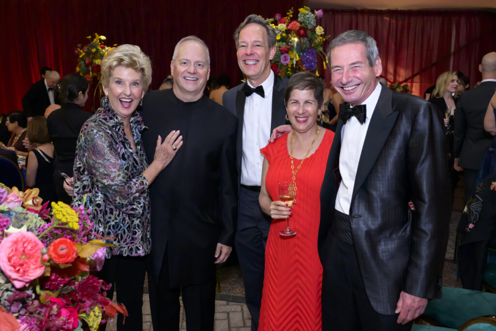 Terrylin Neale, Patrick Summers, Jake Heggie, Ellen & Robert Vladem at Houston Grand Opera's opening night and dinner celebration (Photo by Michelle Watson)