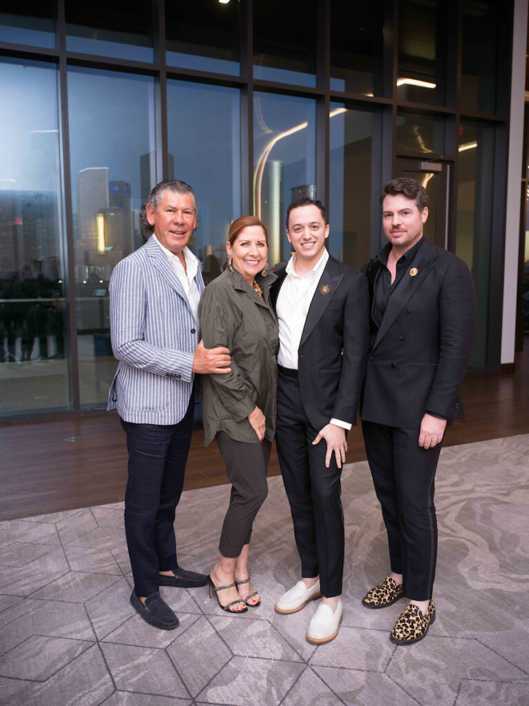 Armando & Cinda Palacios, Nick Puccio, Matt Johns at ROCO's 20th anniversary season opening gala.  (Photo by Daniel Ortiz)