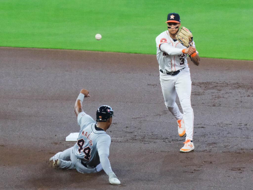 Astros shortstop Jeremy Pena went through an up and down season. (Photo by F.Carter Smith)