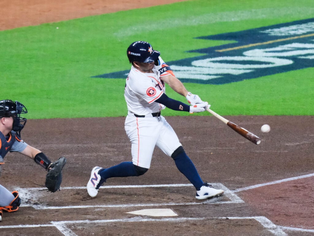 Jose Altuve and the rest of the Astros' most important bats could never get going this October. (Photo by F.Carter Smith)