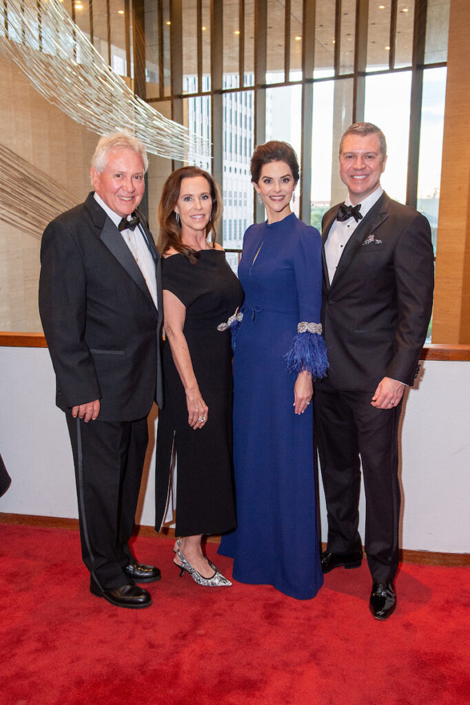 Bob & Joan Duff, Ann & Jonathan Ayre at the Houston Symphony Opening Night dinner at Corinthian Houston.  (Photo by Jacob Power)