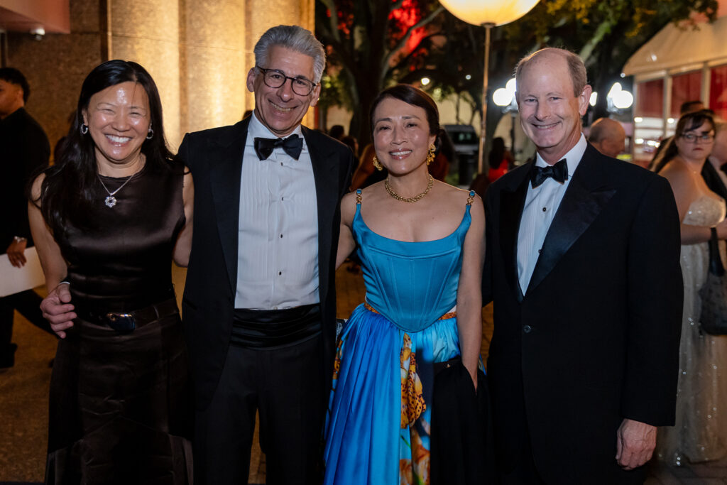 Claire Lu & Joe Greenberg, Chinhu Juhn & Eward Allen at Houston Grand Opera's opening night and dinner celebration (Photo by Emily Jaschke)