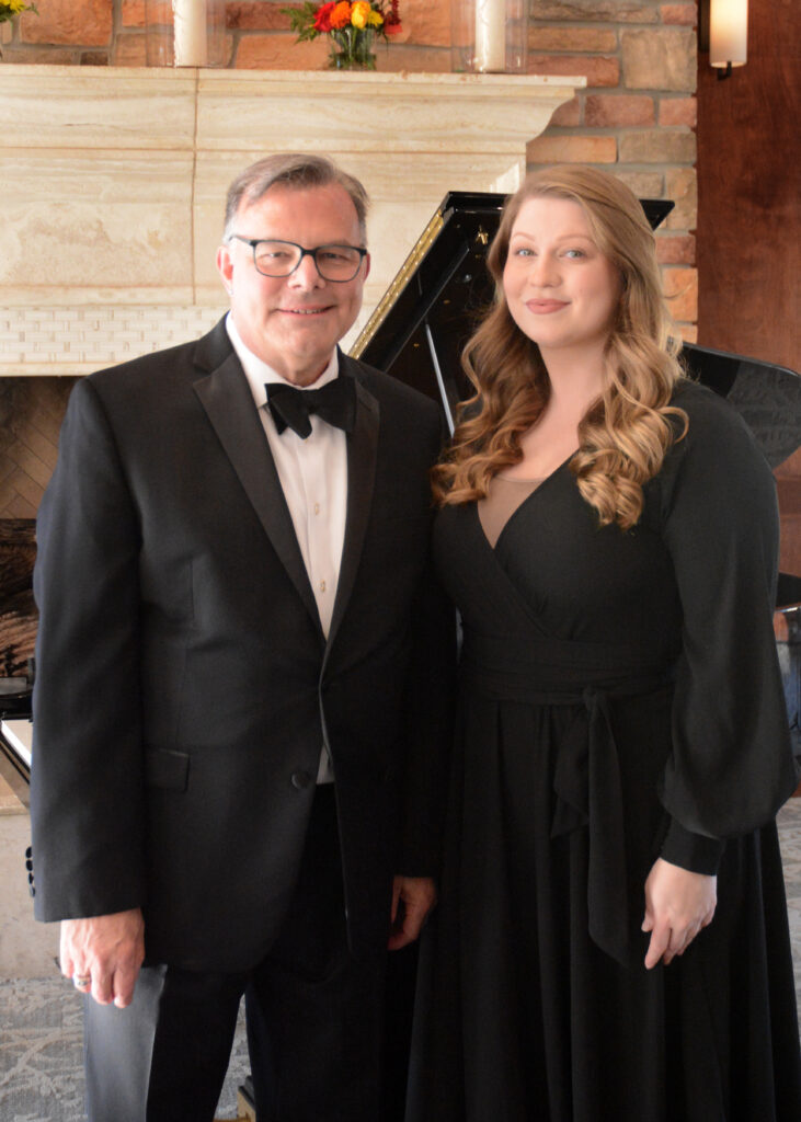 Emcee and pianist Craig Stephan with soprano Krista Renée Pape at the Classic Cabaret evening at The Palmer clubhouse on October 24. (Photo by David Hopper)