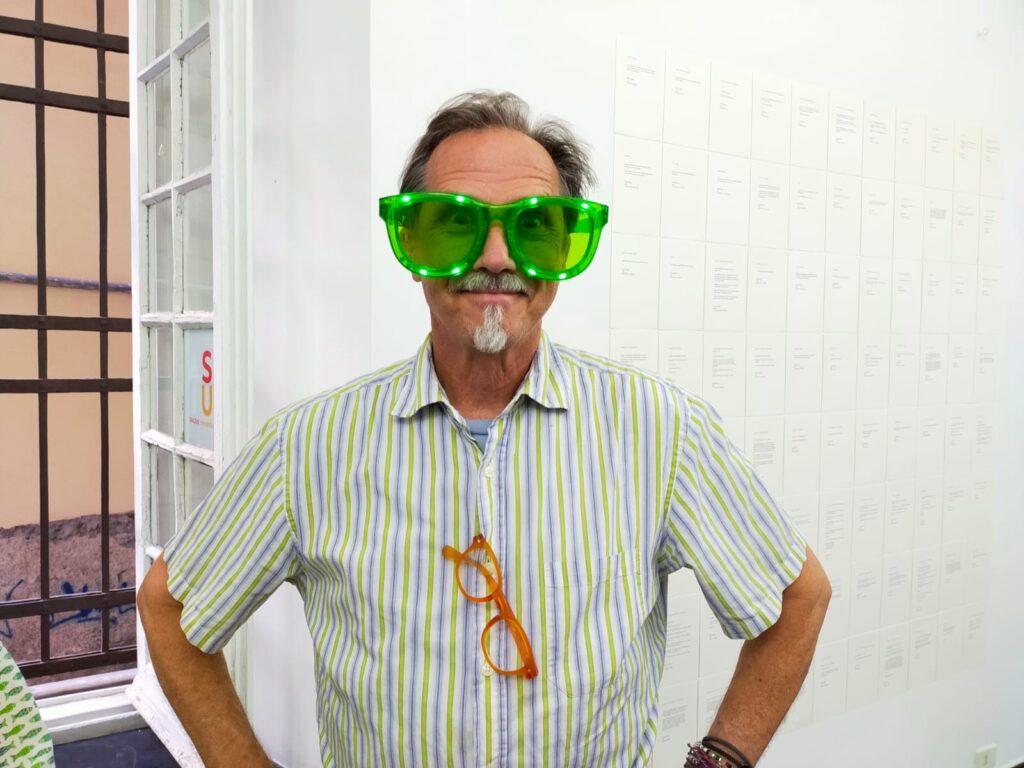 Artist Jack Massing leads the Orange Show forward as executive director. (Photo by Sean Miller)