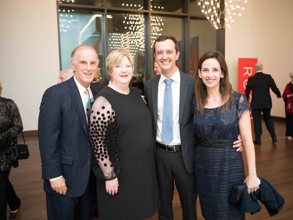 Jack & Leslie Blanton, Bailey & Mary Catherine Jones at ROCO's 20th anniversary season opening gala.  (Photo by Daniel Ortiz)