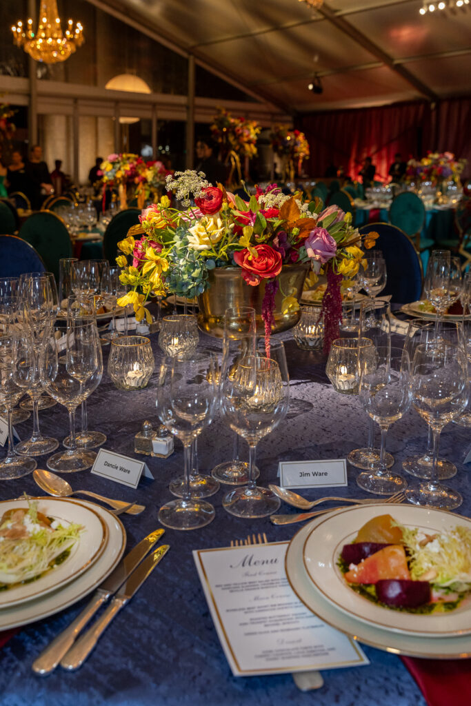 Color florals by The Events Company at Houston Grand Opera's opening night and dinner celebration (Photo by Emily Jaschke)