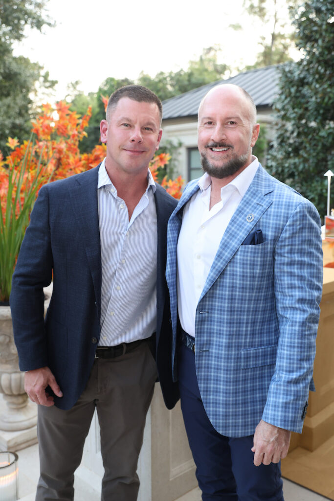 Rob Craven, Tony Bradfield at the Memorial Herman Foundation dinner.(Photo by Priscilla Dickson)