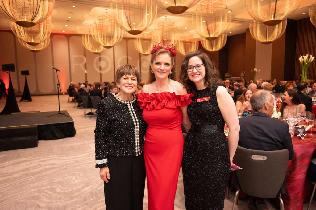 Regina Rogers, Alecia Lawyer, Amy Gibbs at ROCO's 20th anniversary season opening gala.  (Photo by Daniel Ortiz)