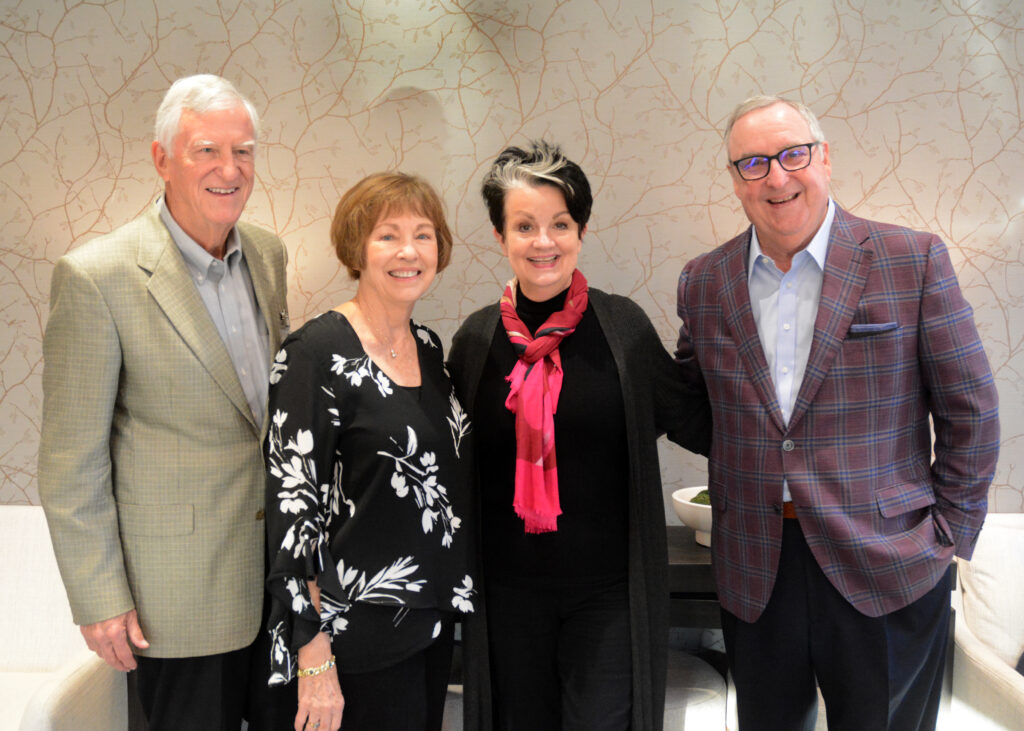 Rick and Jamie Hamm, and Gil and Debra Staley at the YTA Classic Cabaret Evening on October 24 at the Palmer Clubhouse. (Photo by David Hopper)