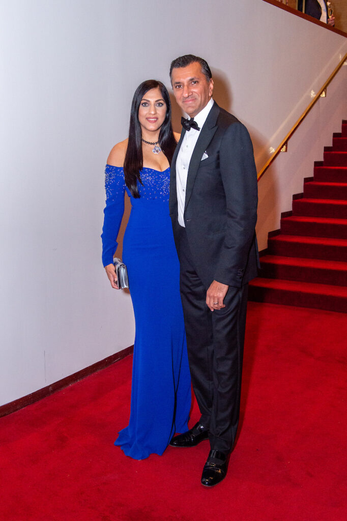 Dr. Sippi & Ajay Khurana  at the Houston Symphony Opening Night dinner at Corinthian Houston. (Photo by Jacob Power)