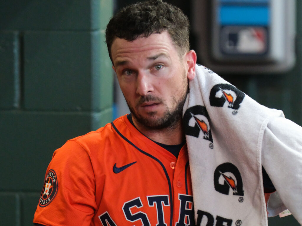 Alex Bregman is hitting free agency and may be saying goodbye to Houston and his teammates. (Photo by F. Carter Smith)