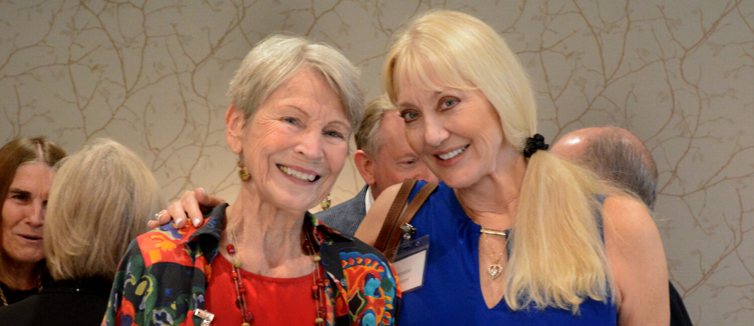 Gaby Tryon, Conroe Symphony Orchestra’s Friends of Symphony President, and Lorraine Counts make the scene at Young Texas Artist's Classic Cabaret. (Photo by David Hopper)