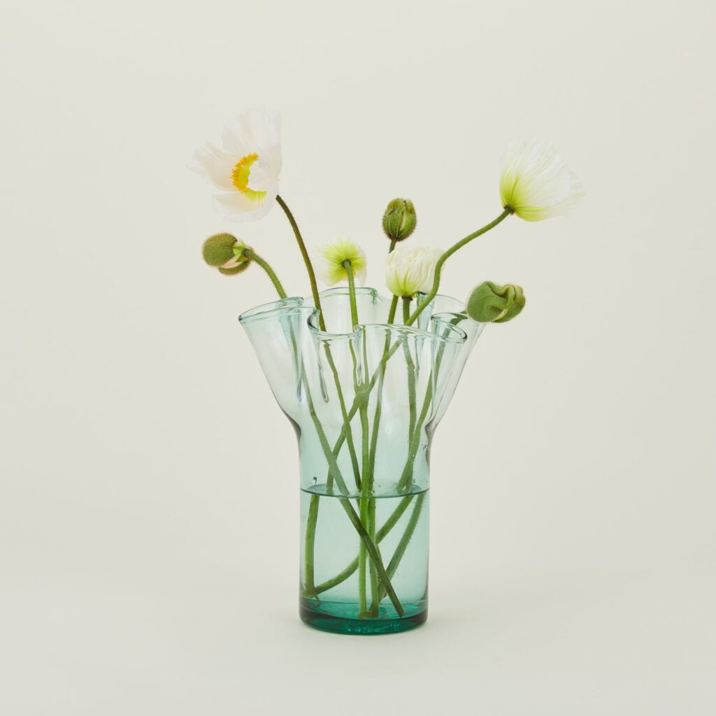 Donaire Recycled Glass Vase, $62. 