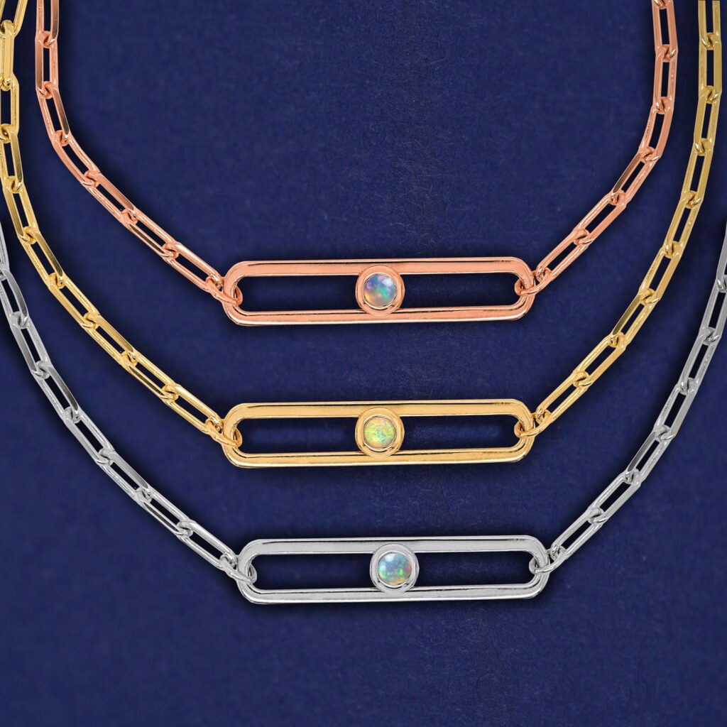 Dancing Gemstone Necklace, $1,320.