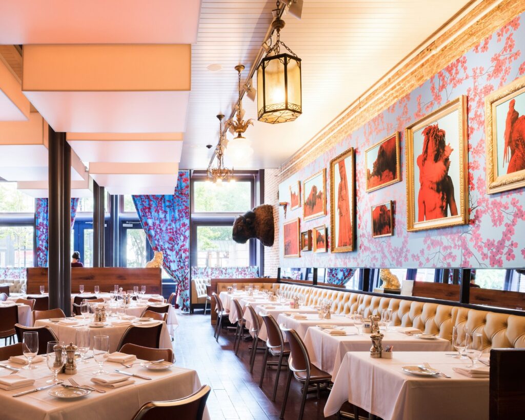 Inside Proof on Main is filled with more artistic embellishments.