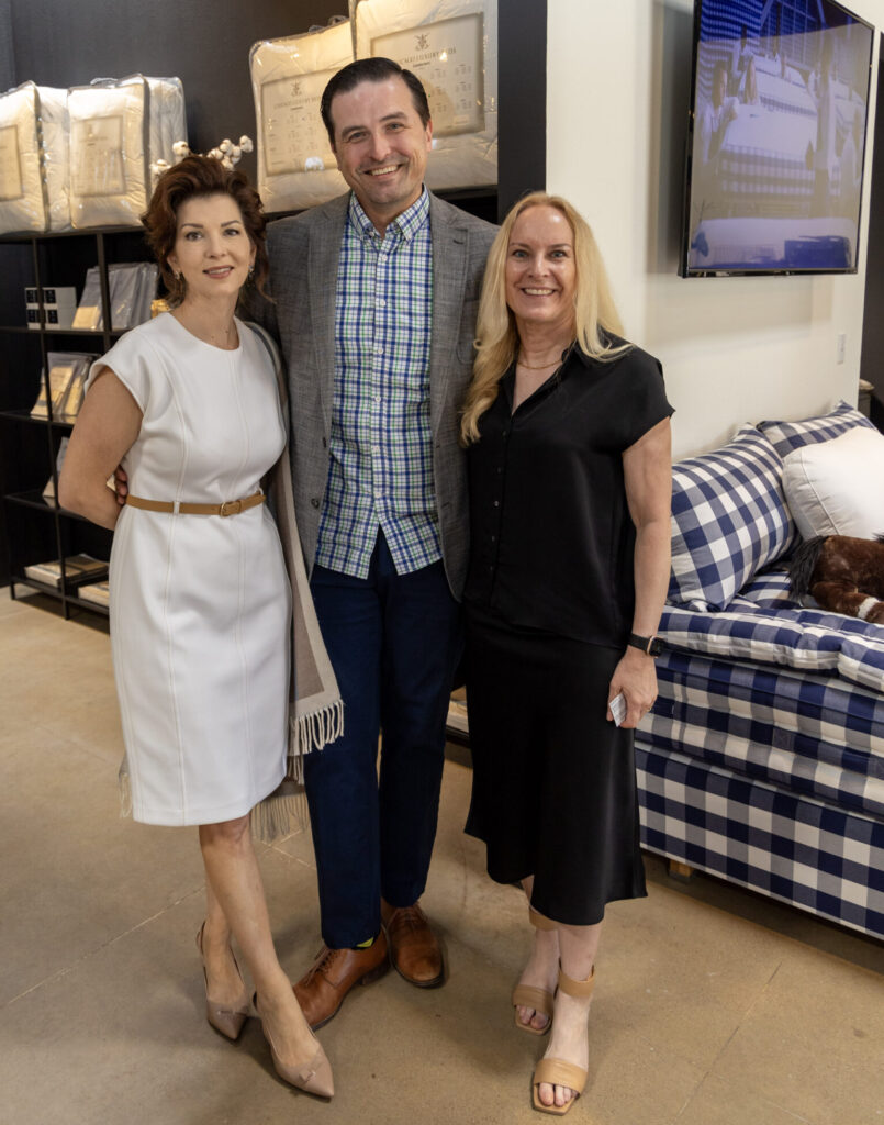 Ginger Hartford, Bryce Smith, Tina Jeppesen at The Luxury Bed Collection 