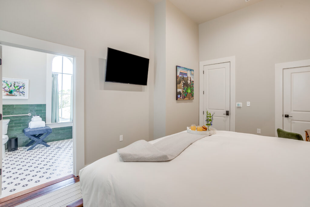 Nutt House Hotel has curated a vibrant art collection throughout.