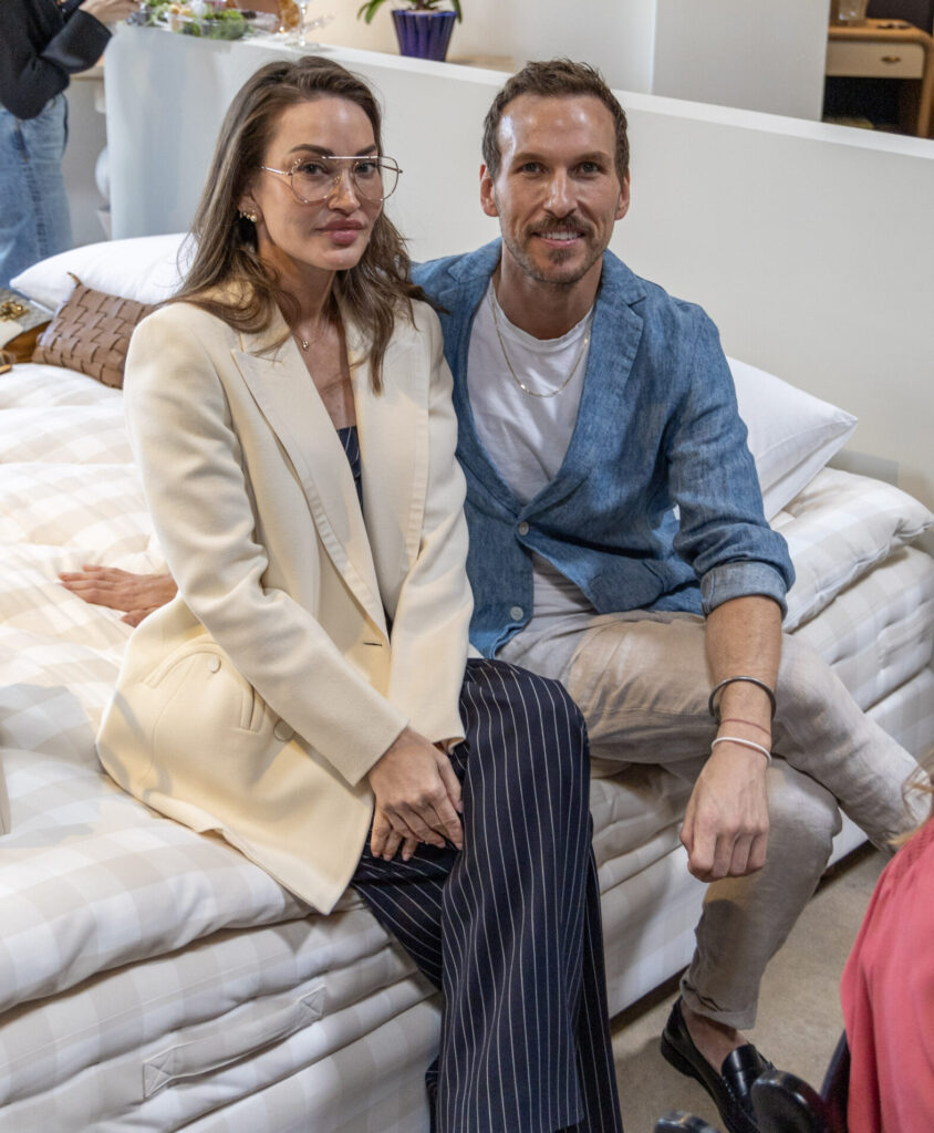 Kara Goss, Joshua Rossignol at The Luxury Bed Collection 