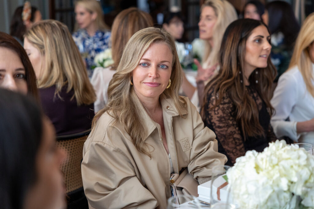 Lauren Dunwoody at the intimate lunch celebrating the Lafayette 148 x Save Venice capsule collection (Photo by Jenny Antill)