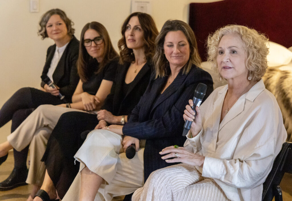 Margie Lavender, Melissa Reavis, Joslyn Taylor, Sam Reitmayer Sano, Cathy Purple Cherry at The Luxury Bed Collection 