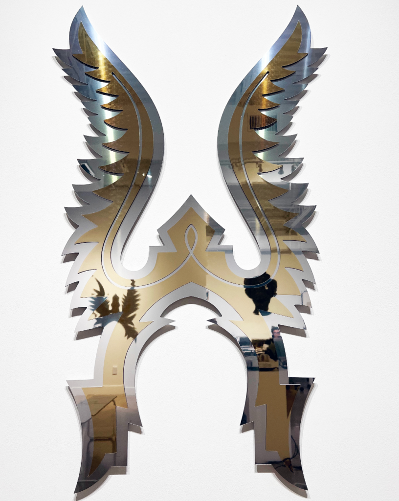 José Villalobos' "En la Reflexión del Machismo 4," 2024, $8,000, at Liliana Bloch Gallery