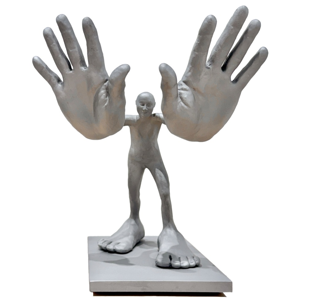 Nic Nicosia's "bighands," $2,750, at Erin Cluley Gallery.