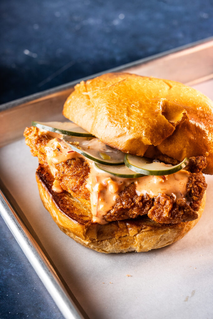 Chef Josh Harmon brings his fried chicken concept, Birdie, back to Dallas at Victory Social. (Photo by Kathy Tran)