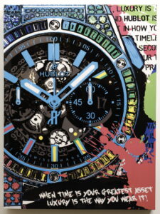 3. Rainbow Hublot watch art (Photo by Quy Tran)