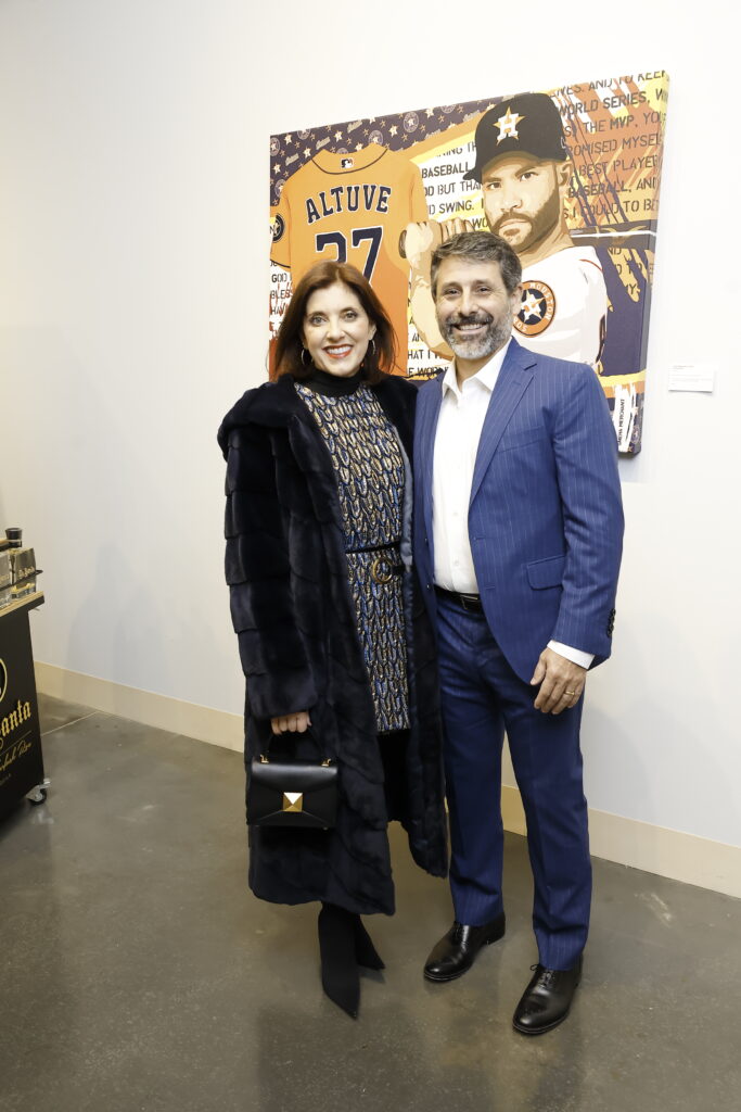 Stacey & Al Lindseth at Sneha Merchant's "Live In Color," in River Oaks District (Photo by Quy Tran)