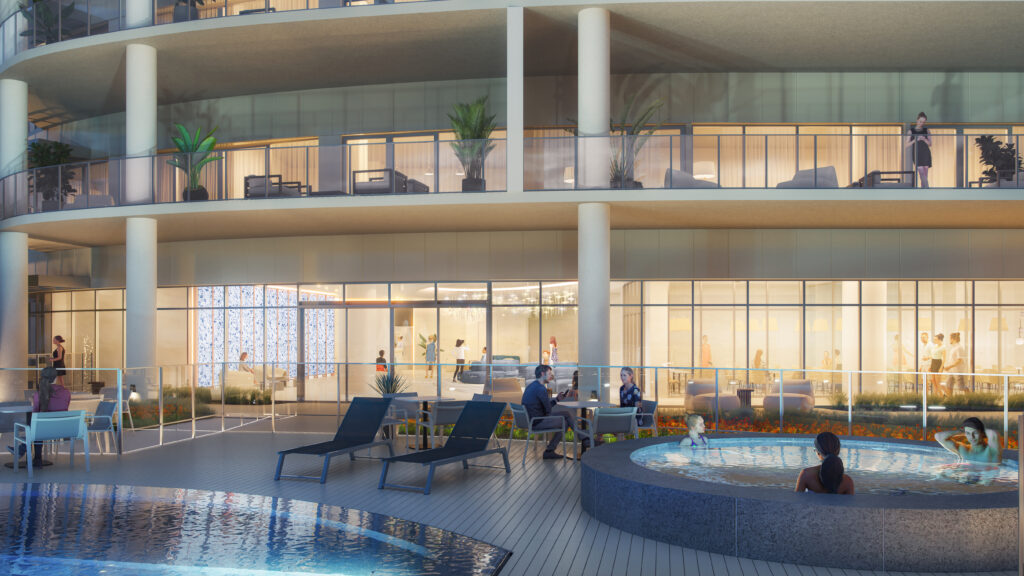 Sayta Inc. is working with Place Designers Inc. for development of Tiara on the Beach. (Rendering courtesy of Bogza)