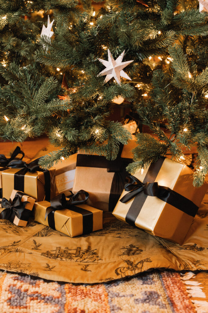 And Lela Rose Ranch's signature toile on the other. 