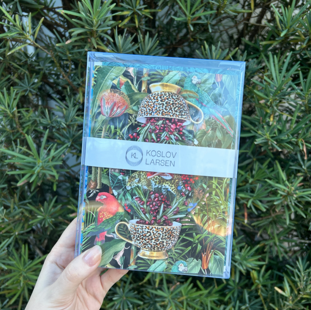 JP Terlizzi's "Creatures of Curiosity" greeting cards, $25, at Koslov Larsen