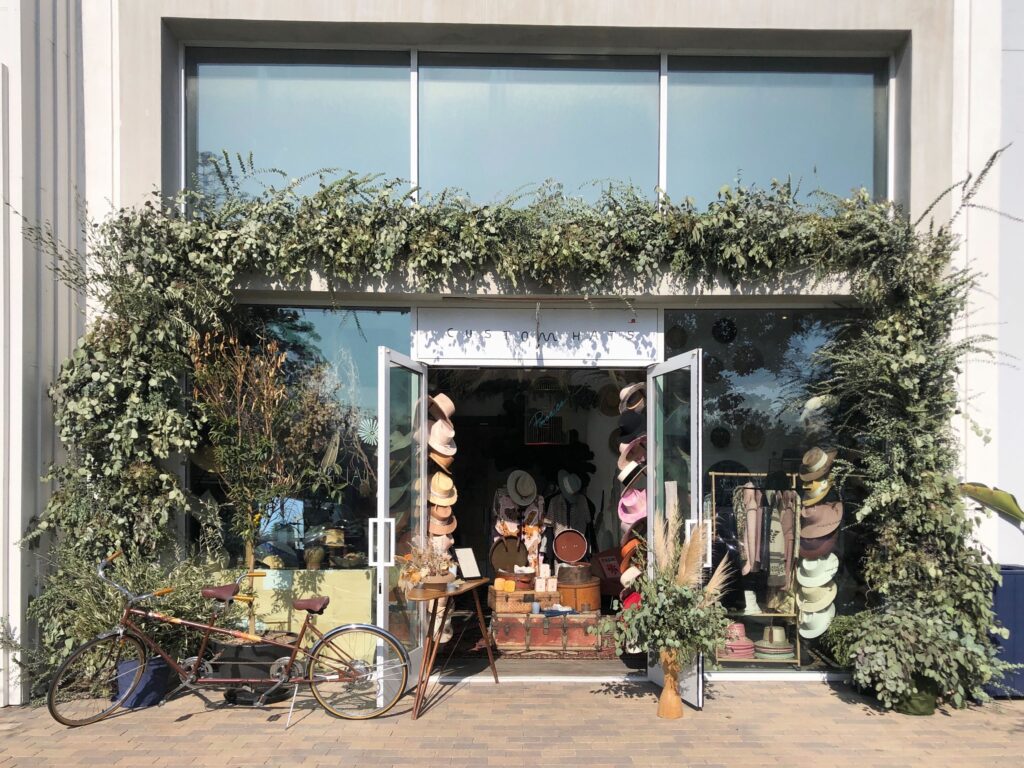 Teressa Foglia boutique in Malibu endangered by the Pacific Palisades fire but still standing.