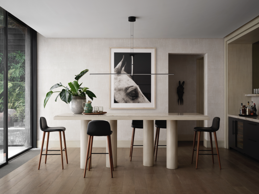 A living area in the Monterrey house designed by Mauricio Lobeira. (Photo by Douglas Friedman)